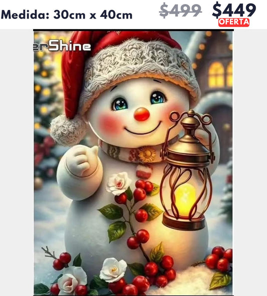 muñequito de nieve 30 x 40 | Aparta con $100 / Resta $349