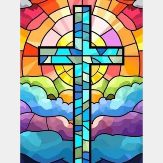 Cruz colores  | 30 x 40cm