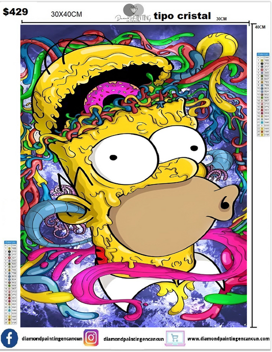 Homero 30 x 40 Diamantes tipo cristal