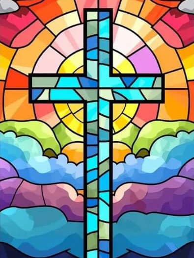 Cruz Vitral | 30 x 40 cm