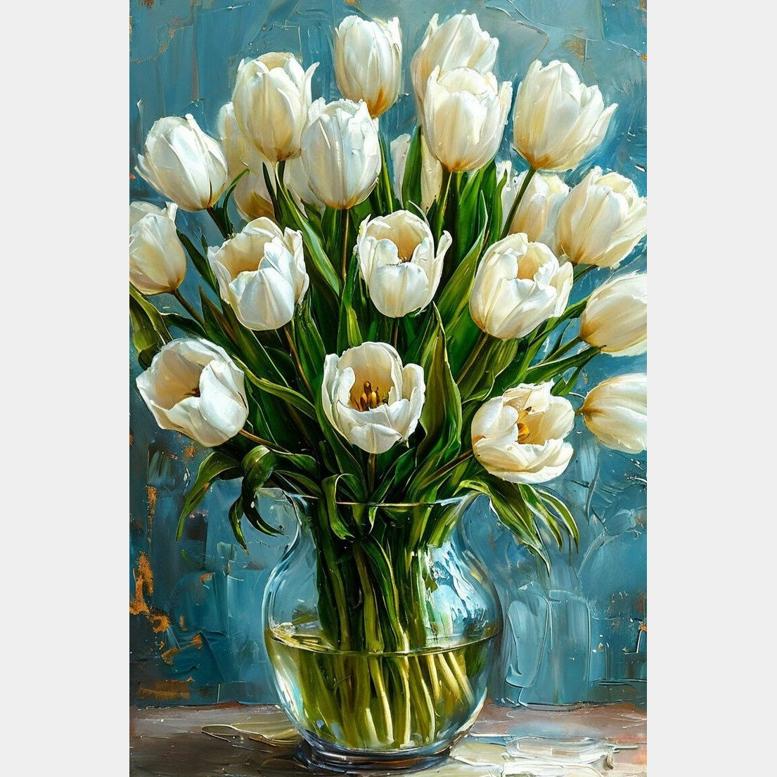 Jarrón Con Flores | 30 x 45 cm