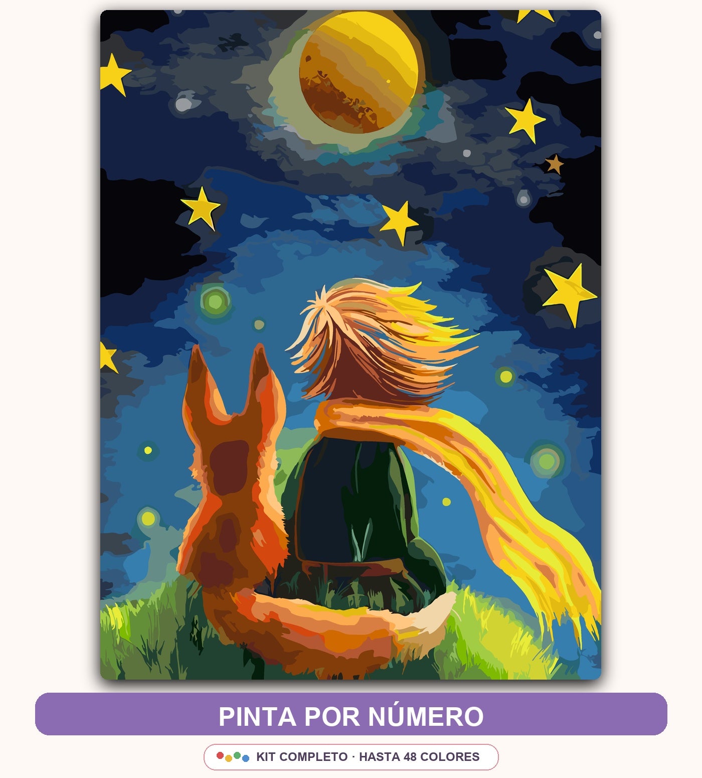 Pequeño Príncipe bajo las Estrellas | 30 x 40 cm