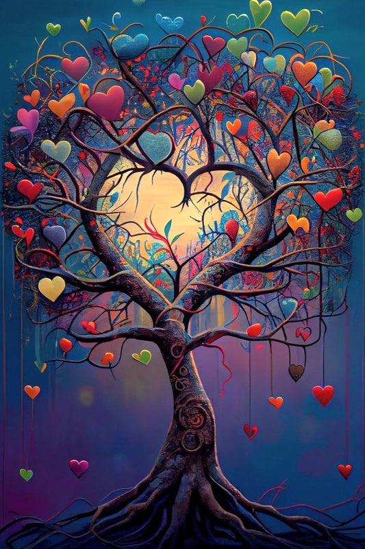 Arbol Corazones | 30 x 45 cm
