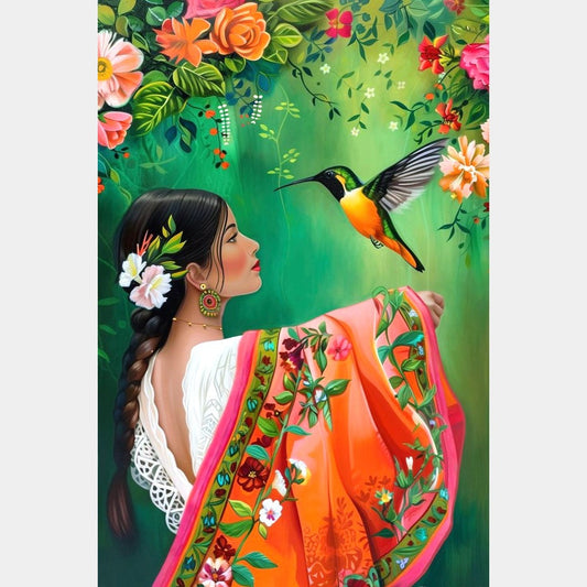 Chica Colibri | 30 x 45 cm