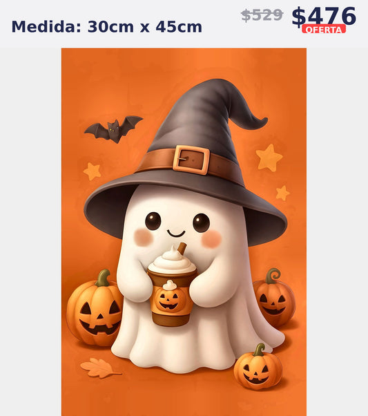 fantasma halloween tierno 30 x 45 | Aparta con $100 / Resta $323