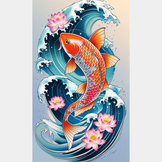 Pez Koi | 30 x 50 cm