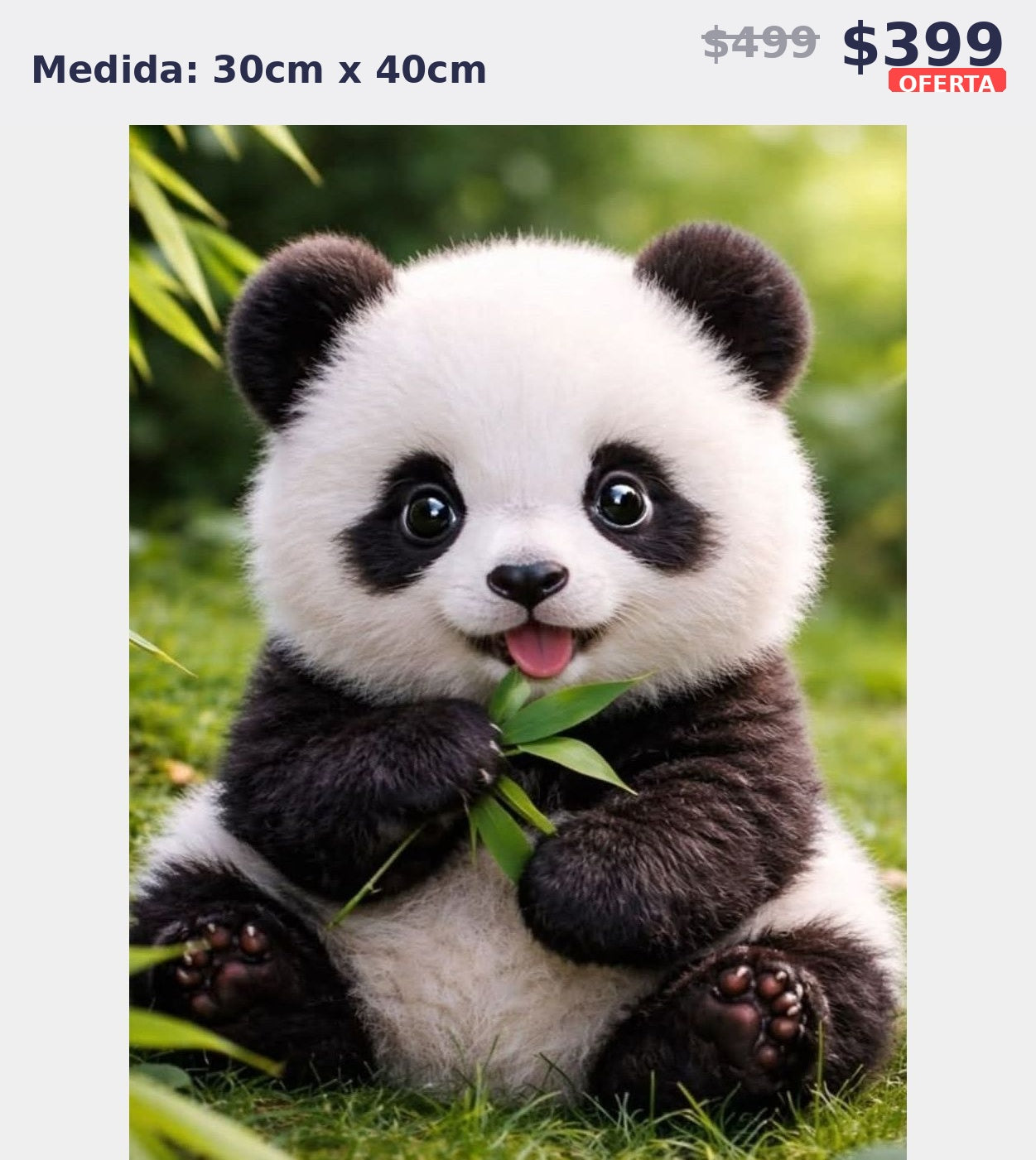 panda bebe 30 x 40 | Aparta con $100 / Resta $299