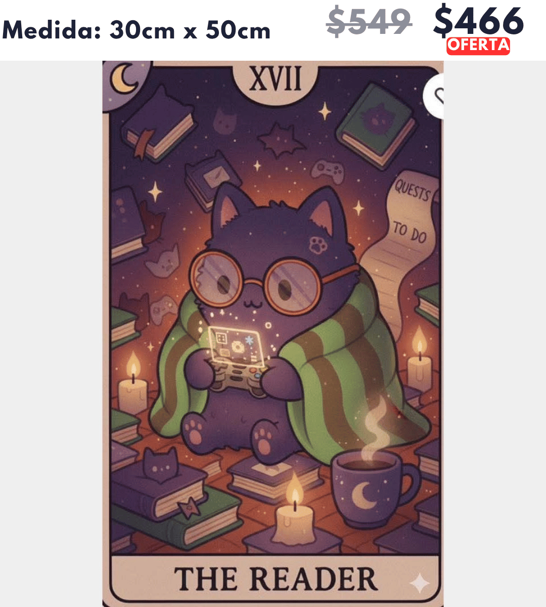 Gatito Gamer 30 x 50 | Aparta con $100 / Resta $367