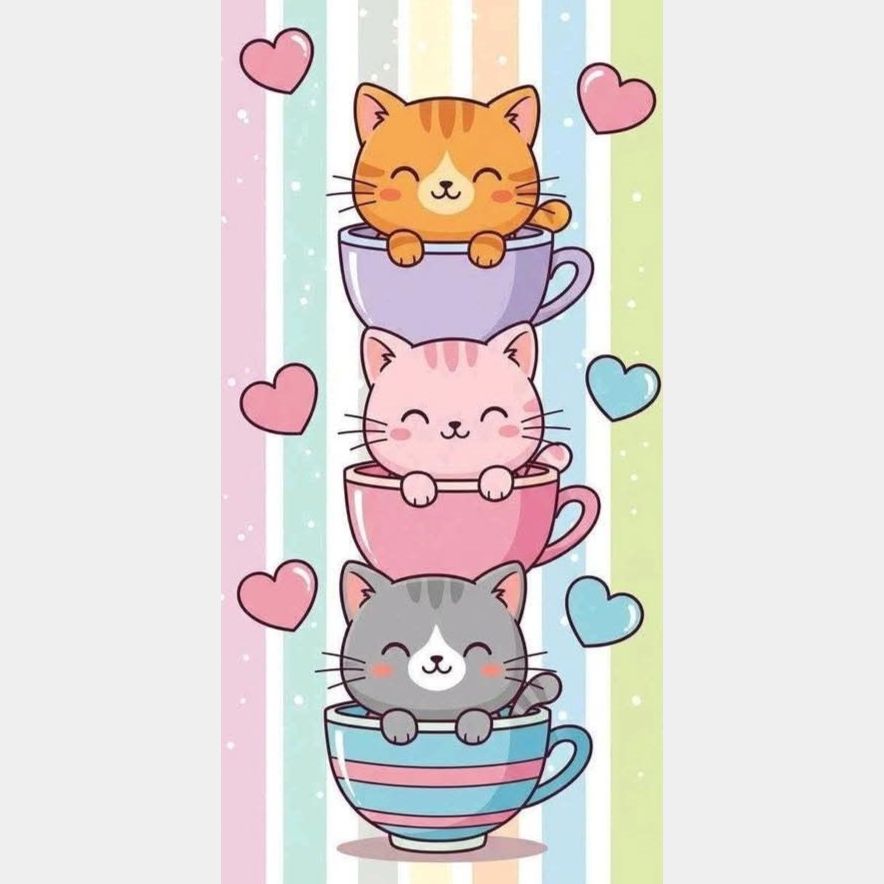 Gatitos tiernos | 30 x 60 cm