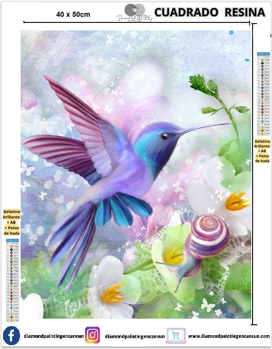 Colibrí 40 x 50cm