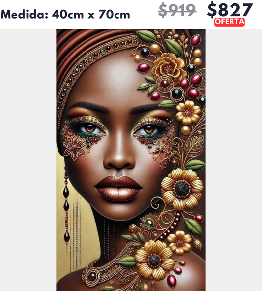 Africana | 40 x 70cm 🔒Aparta con $100 | Falta por pagar $727