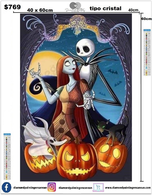 Jack & sally 40 x 60cm Diamantes tipo Cristal