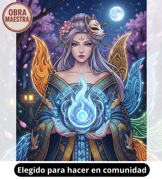 Hechicera Kitsune 40 x 50 | Aparta con $100 / Resta $556