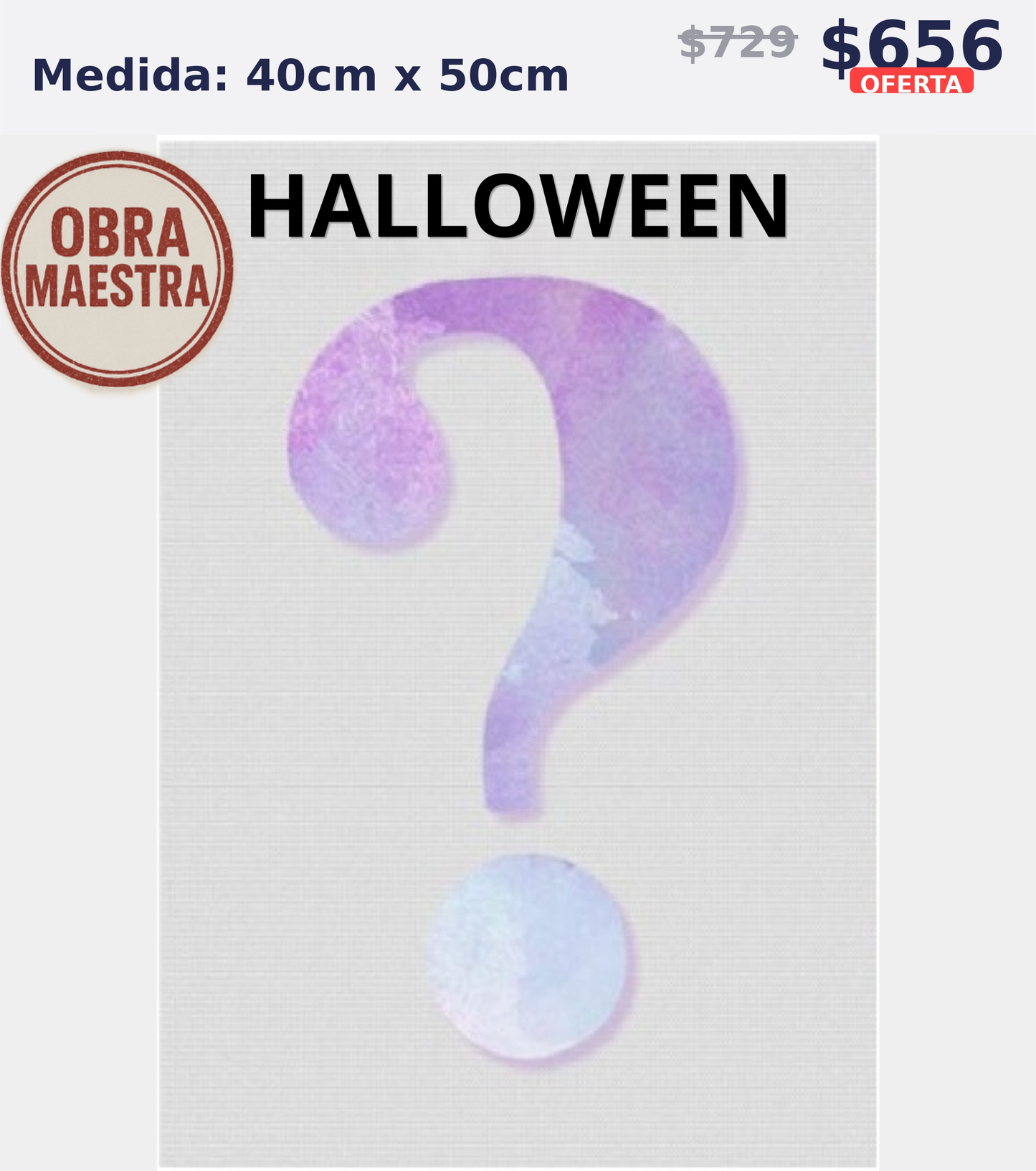 MISTERIOSO HALLOWEEN 40 x 50 | Aparta con $100 / Resta $483