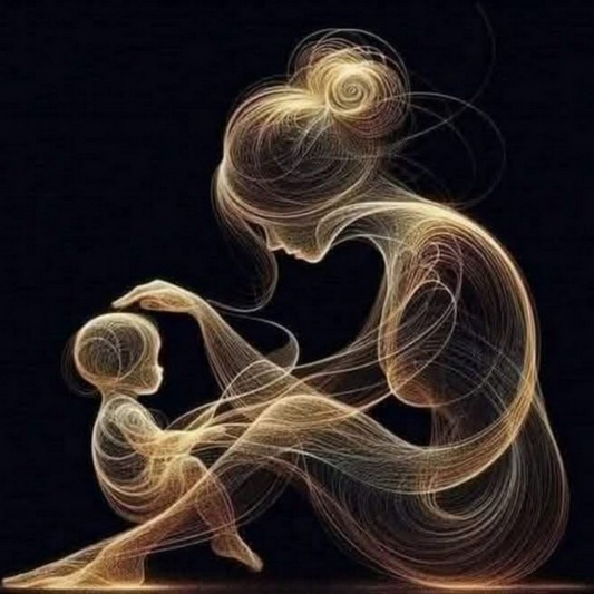 Mamá con hijo 40 x 40