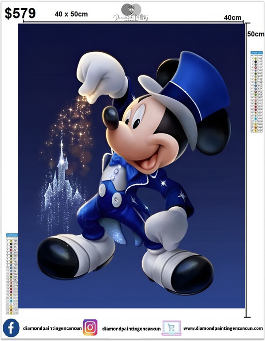 Mouse magia 40 x 50cm incluye Diamantes AB