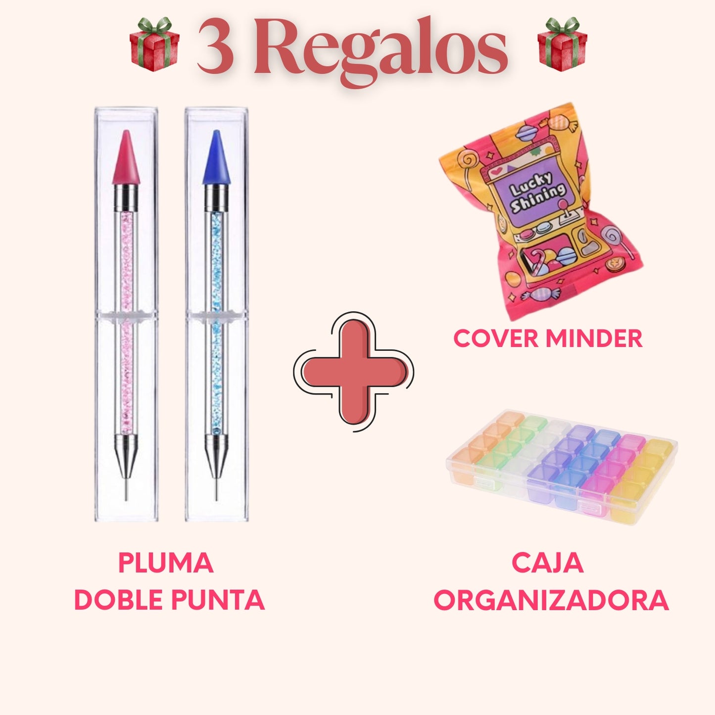 TRIPLE REGALOS🎁Pluma doble punta + caja + cover🎁