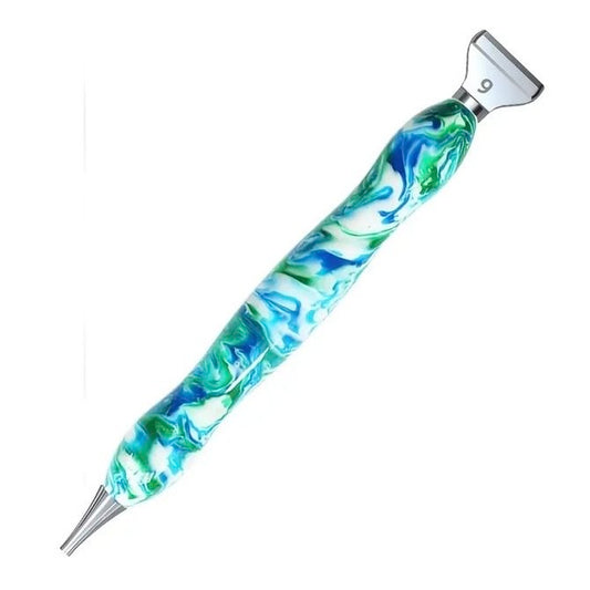 Pluma de Resina 2 multiplacer metal Verde con Azul