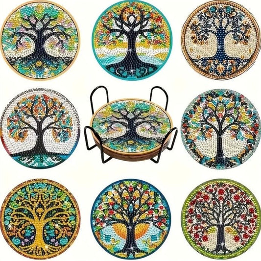 Portavasos Árbol de la vida 8 piezas