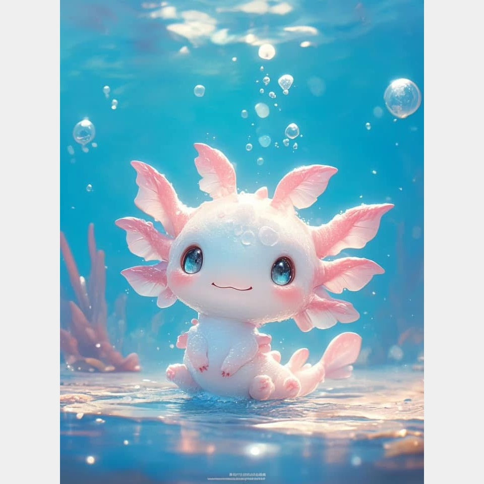 Ajolote Rosa | 40 x 50 cm