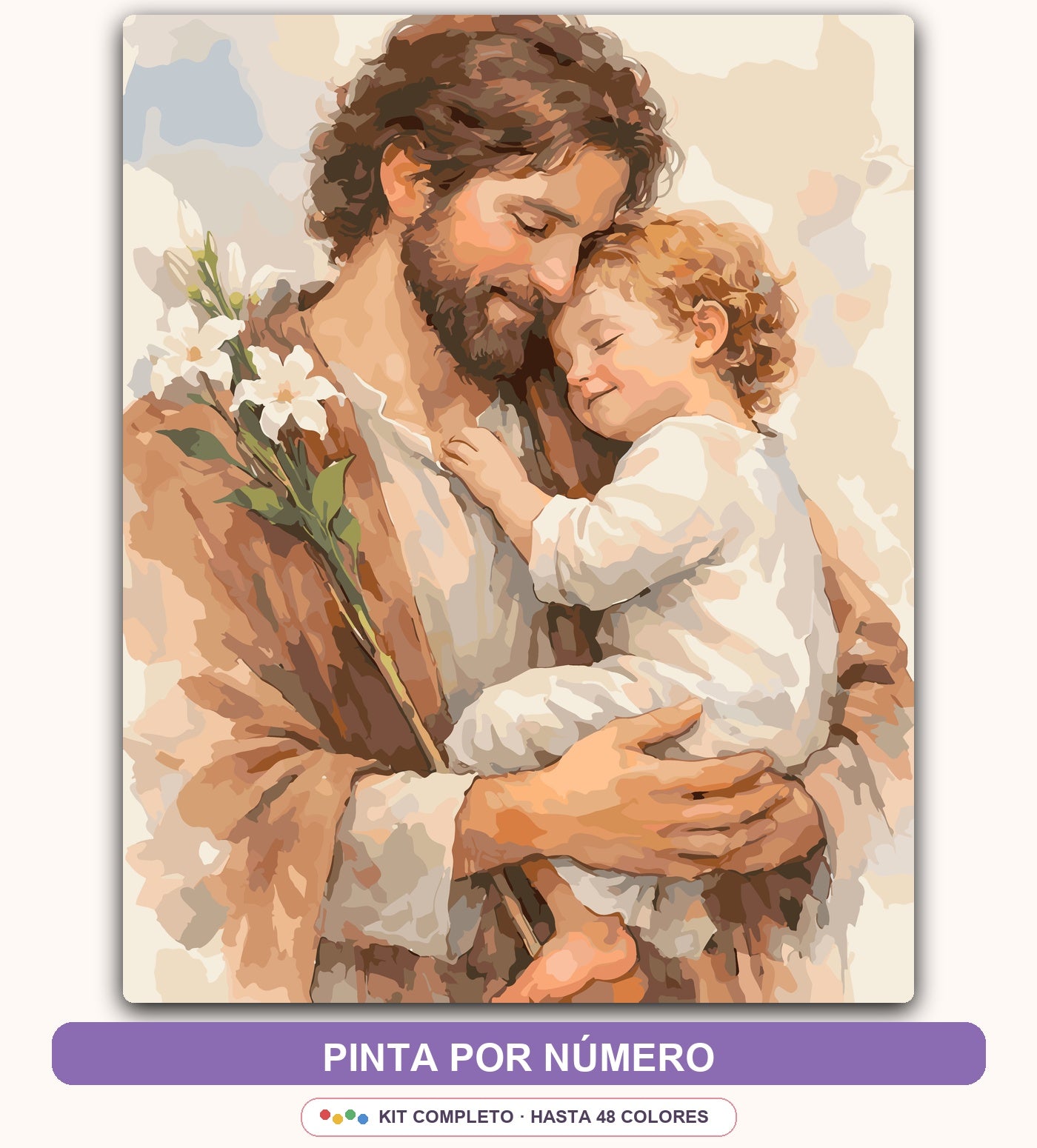 Abrazo Sagrado Padre e Hijo | 40 x 50 cm