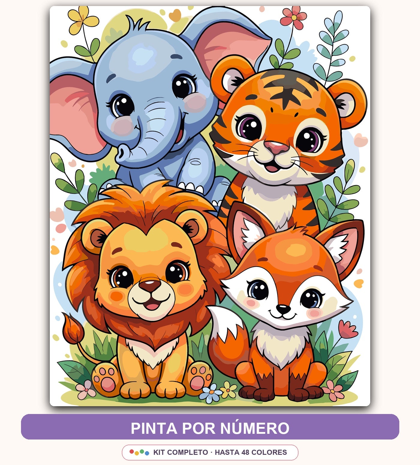 Animales Bebés Tiernos | 40 x 50 cm