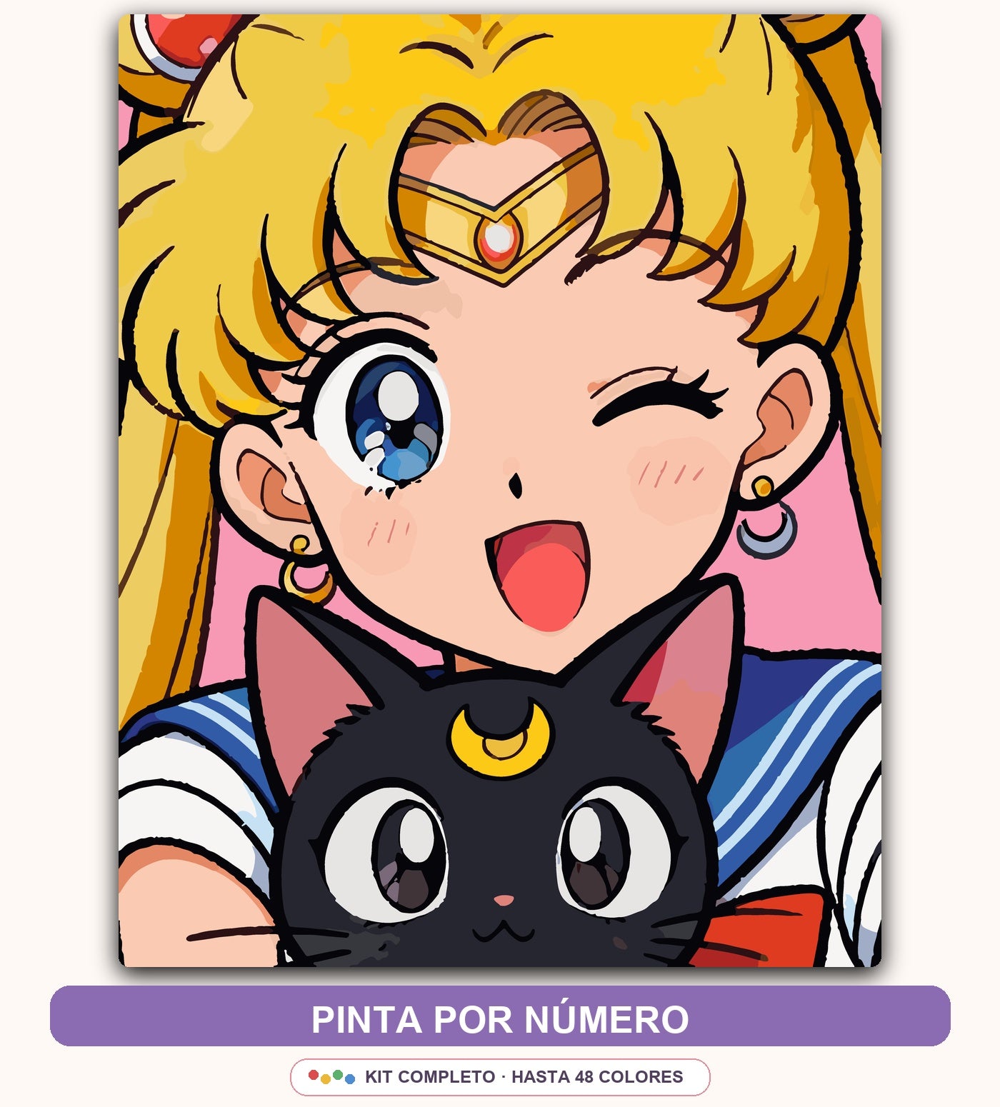 Chica Mágica con Gato | 40 x 50 cm