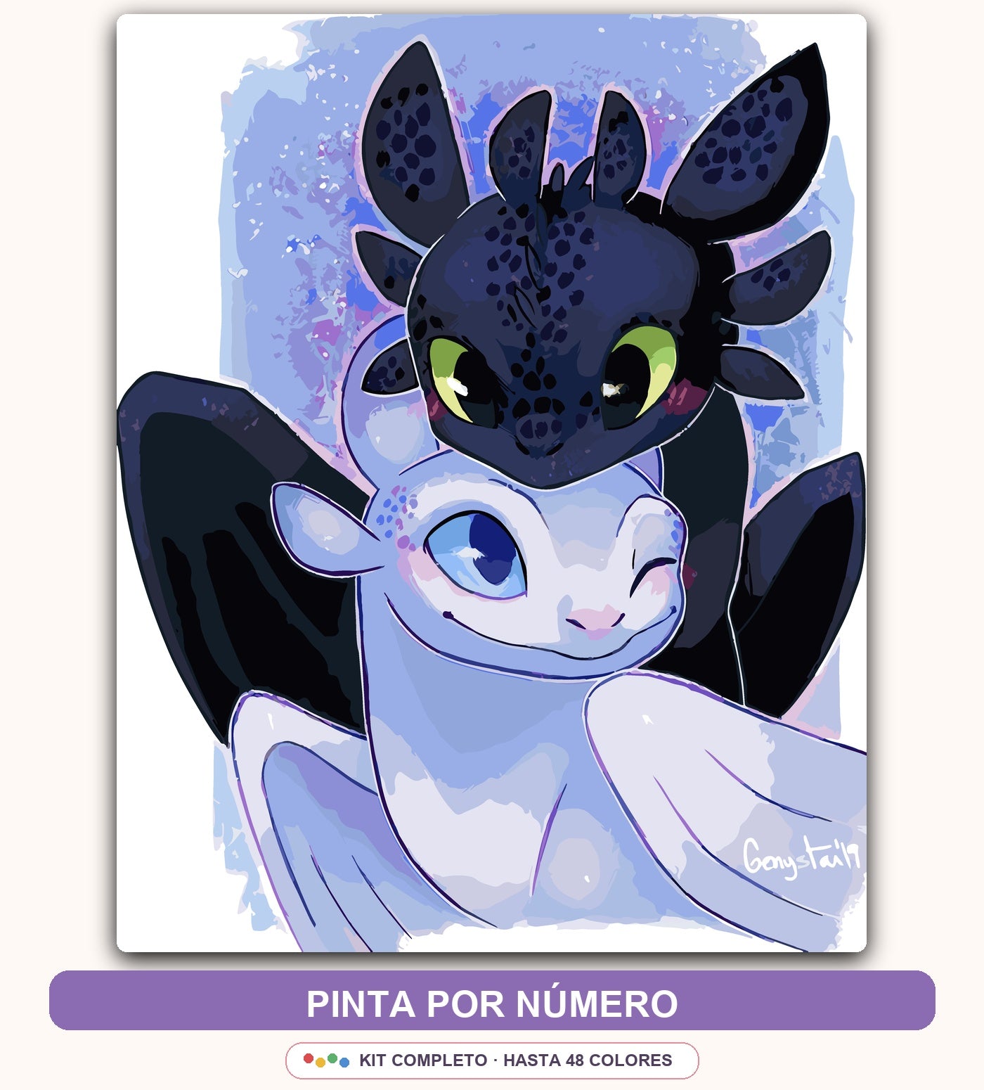 Dragones Adorables | 40 x 50 cm