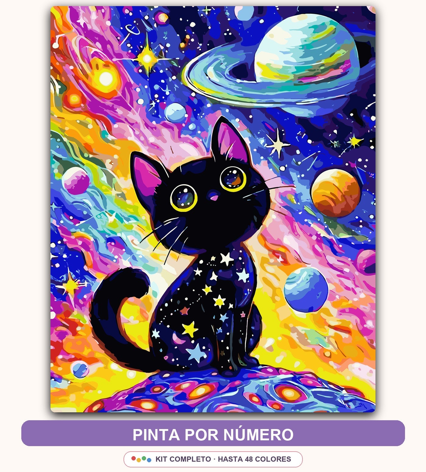 Gato Cósmico | 40 x 50 cm