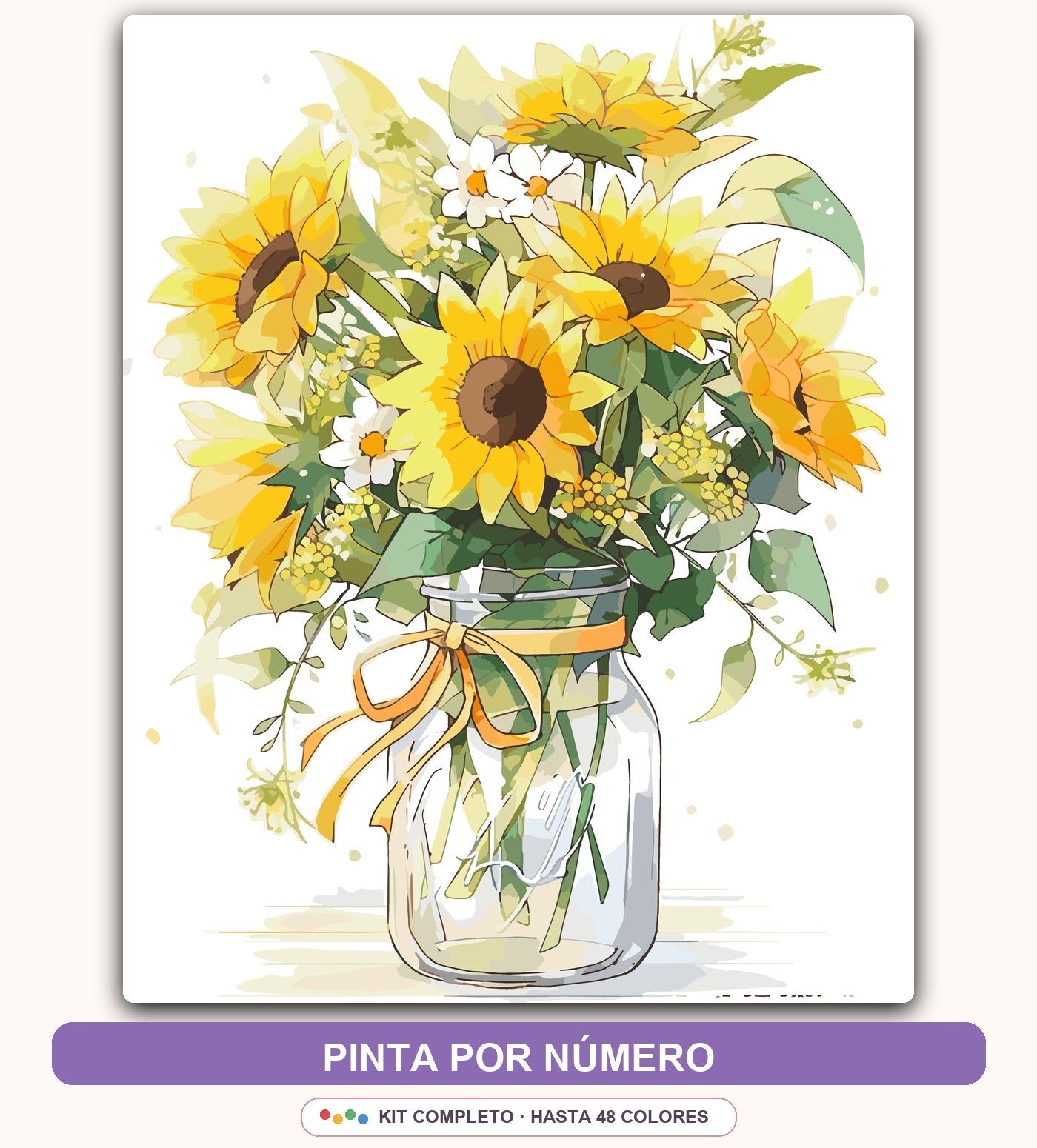 Girasoles en Frasco | 40 x 50 cm