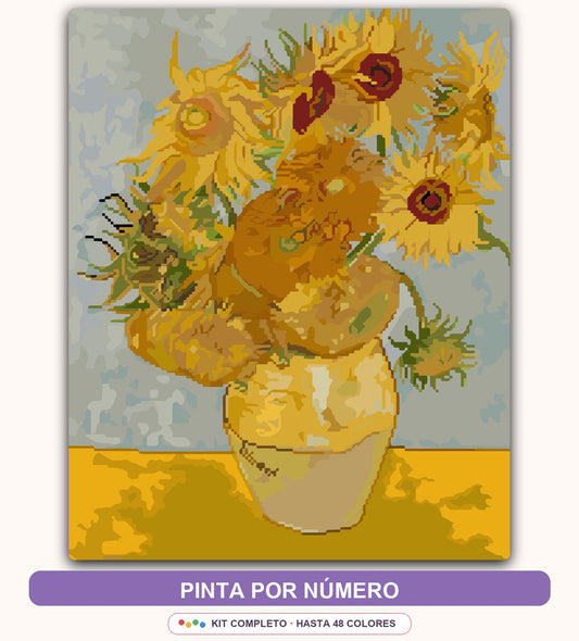 Girasoles Estilo Van Gogh | 40 x 50 cm