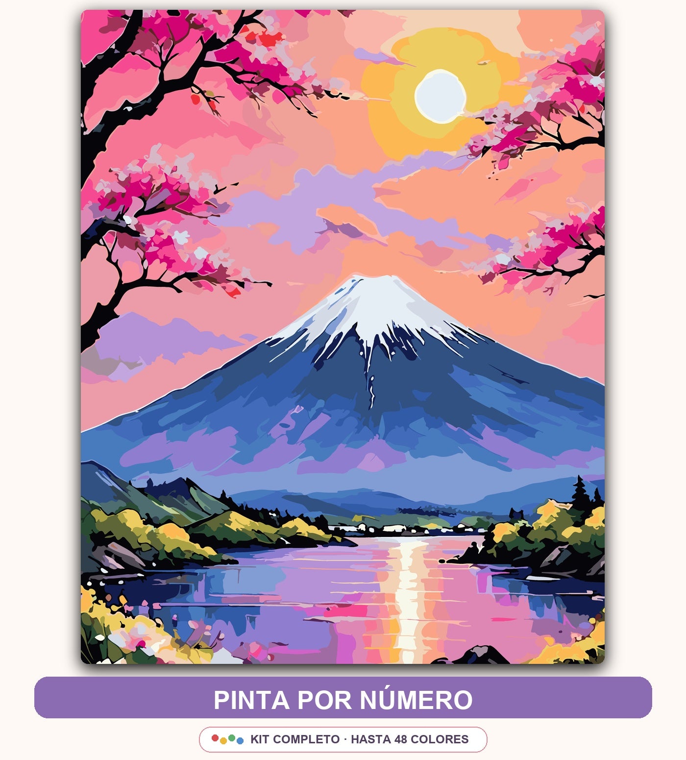 Monte Fuji Rosa | 40 x 50 cm