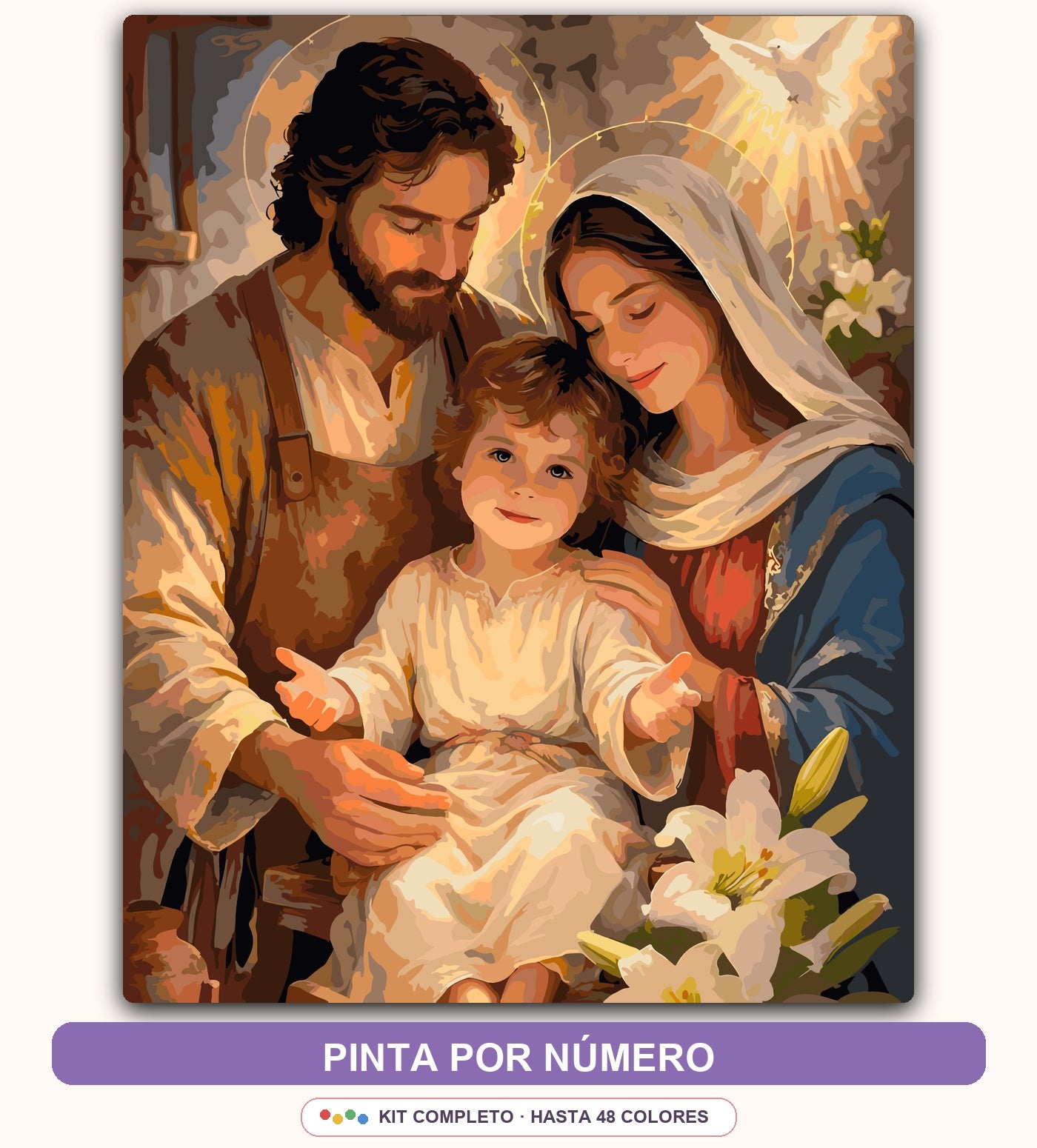 Nacimiento con Lirios | 40 x 50 cm
