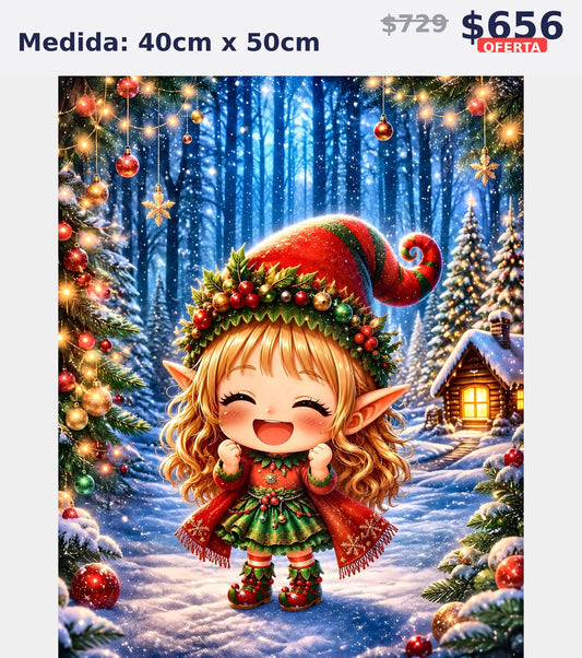 elfa navidena 40 x 50 | Aparta con $100 / Resta $483