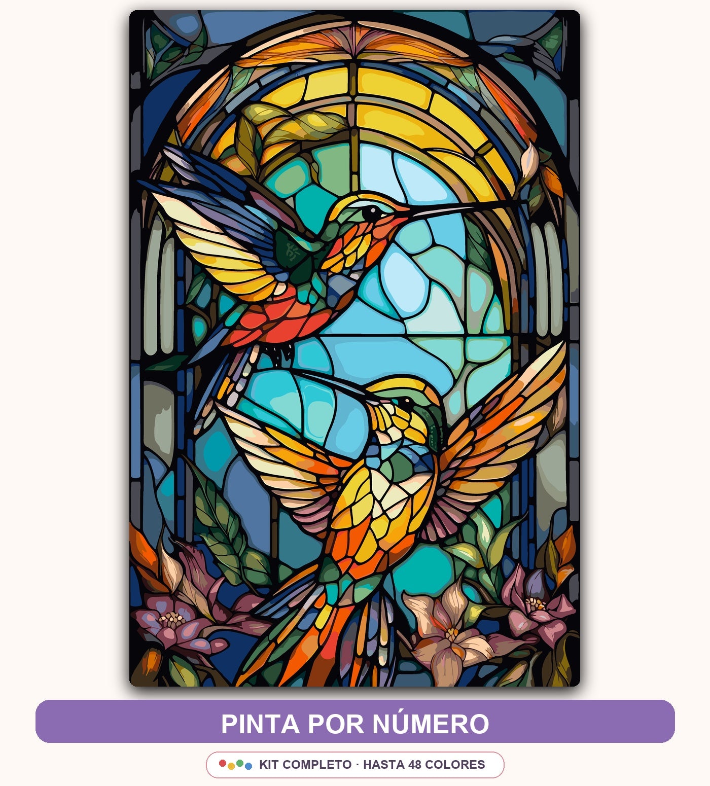 Colibrí Vitral | 40 x 60 cm