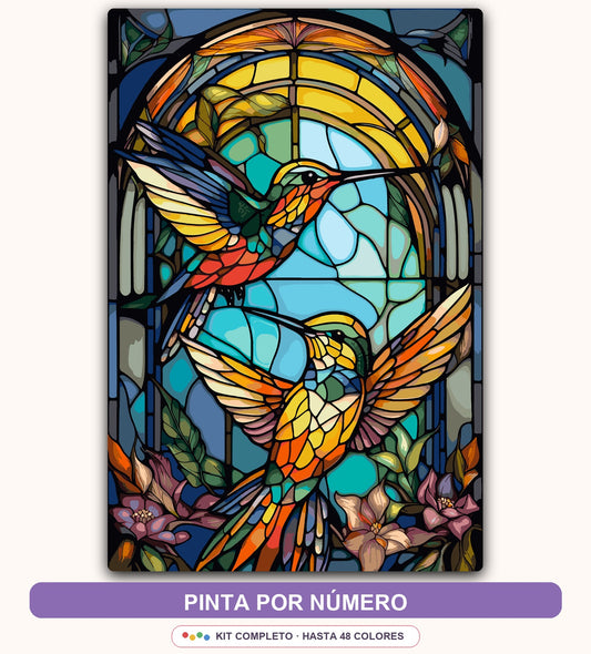 Colibrí Vitral | 40 x 60 cm