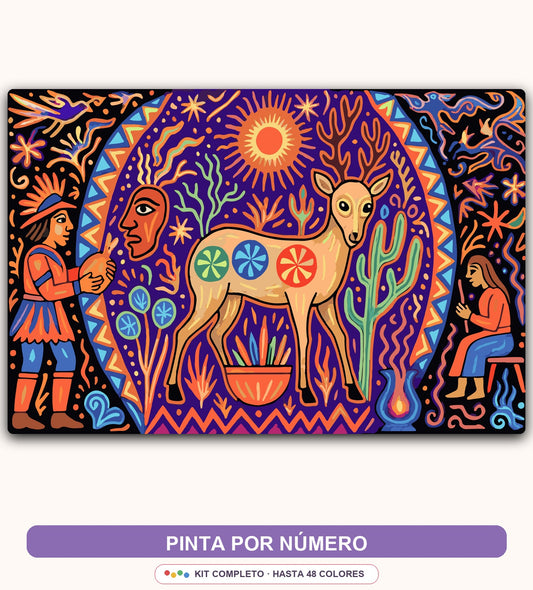 Elefante Arte Huichol | 40 x 60 cm