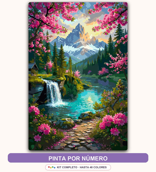 Lago Encantado de Flores | 40 x 60 cm
