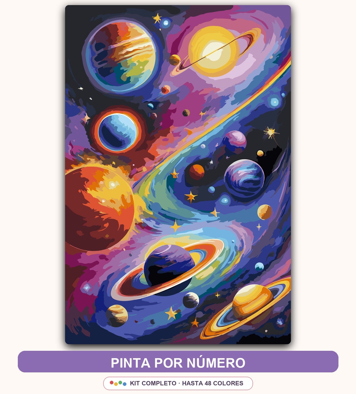 Sistema Solar Fantasía | 40 x 60 cm