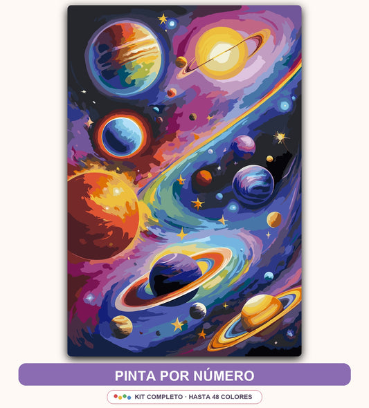 Sistema Solar Fantasía | 40 x 60 cm