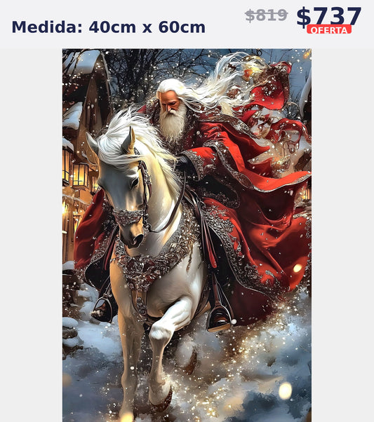 santa caballo nevado 40 x 60 | Aparta con $100 / Resta $555
