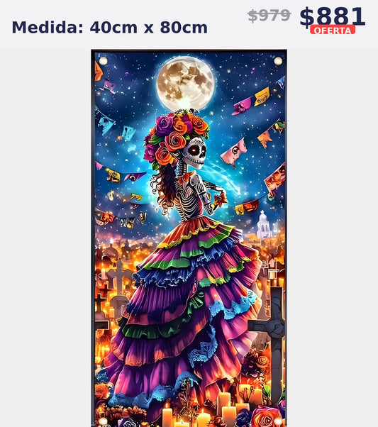 catrina vestido colorido 40 x 80 | Aparta con $100 / Resta $683