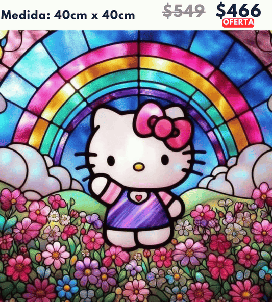 Kitty arcoiris 40 x 40 | Aparta con $100 / Resta $367