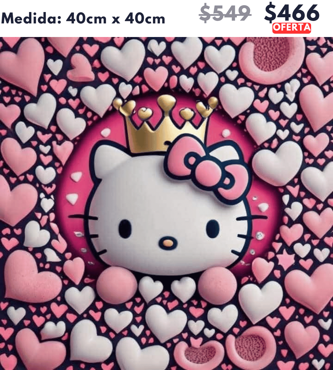 Kitty reina 40 x 40 | Aparta con $100 / Resta $367