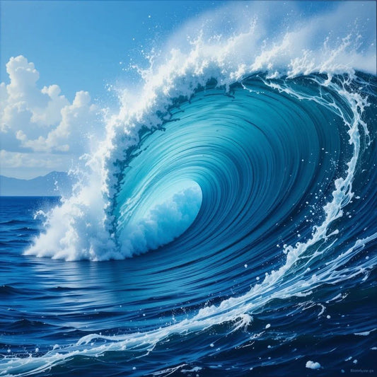 ola azul 40 x 40 | Aparta con $100 / Resta $394