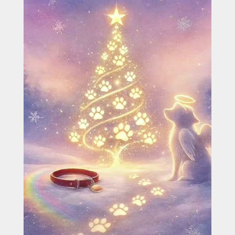 Perro angelito | 40 x 50 cm