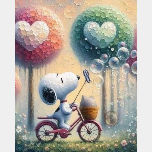 Snoopy paseo | 40 x 50 cm