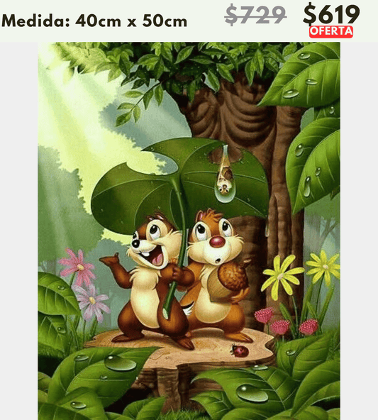 Ardillas 40 x 50 | Aparta con $100 / Resta $520