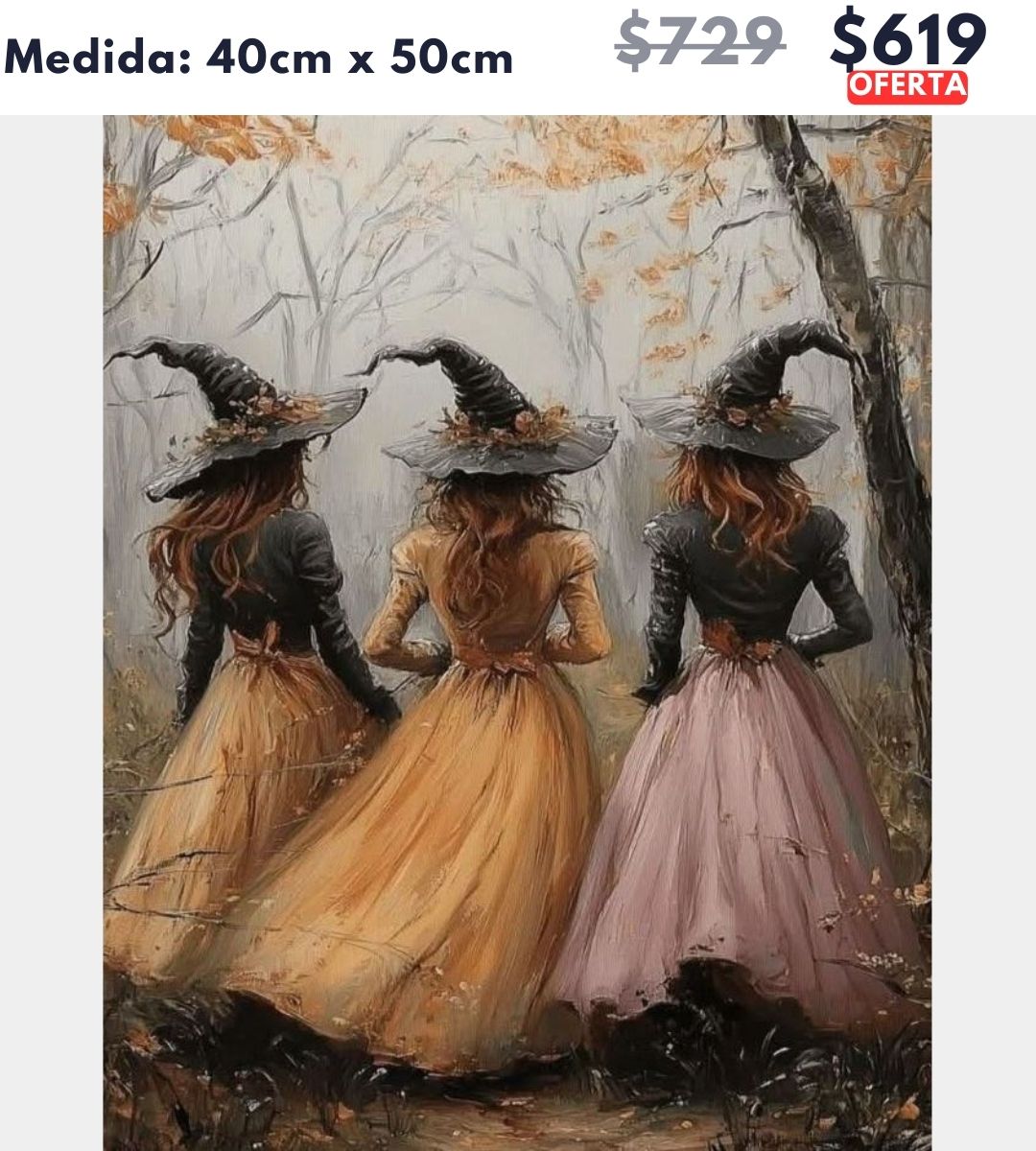 Brujas 40 x 50 | Aparta con $100 / Resta $520
