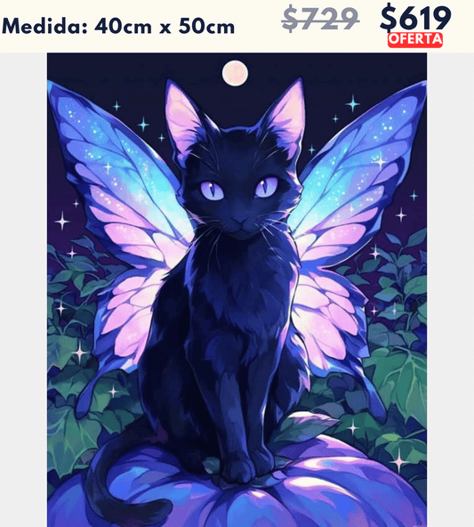 Gato hada 40 x 50 | Aparta con $100 / Resta $520